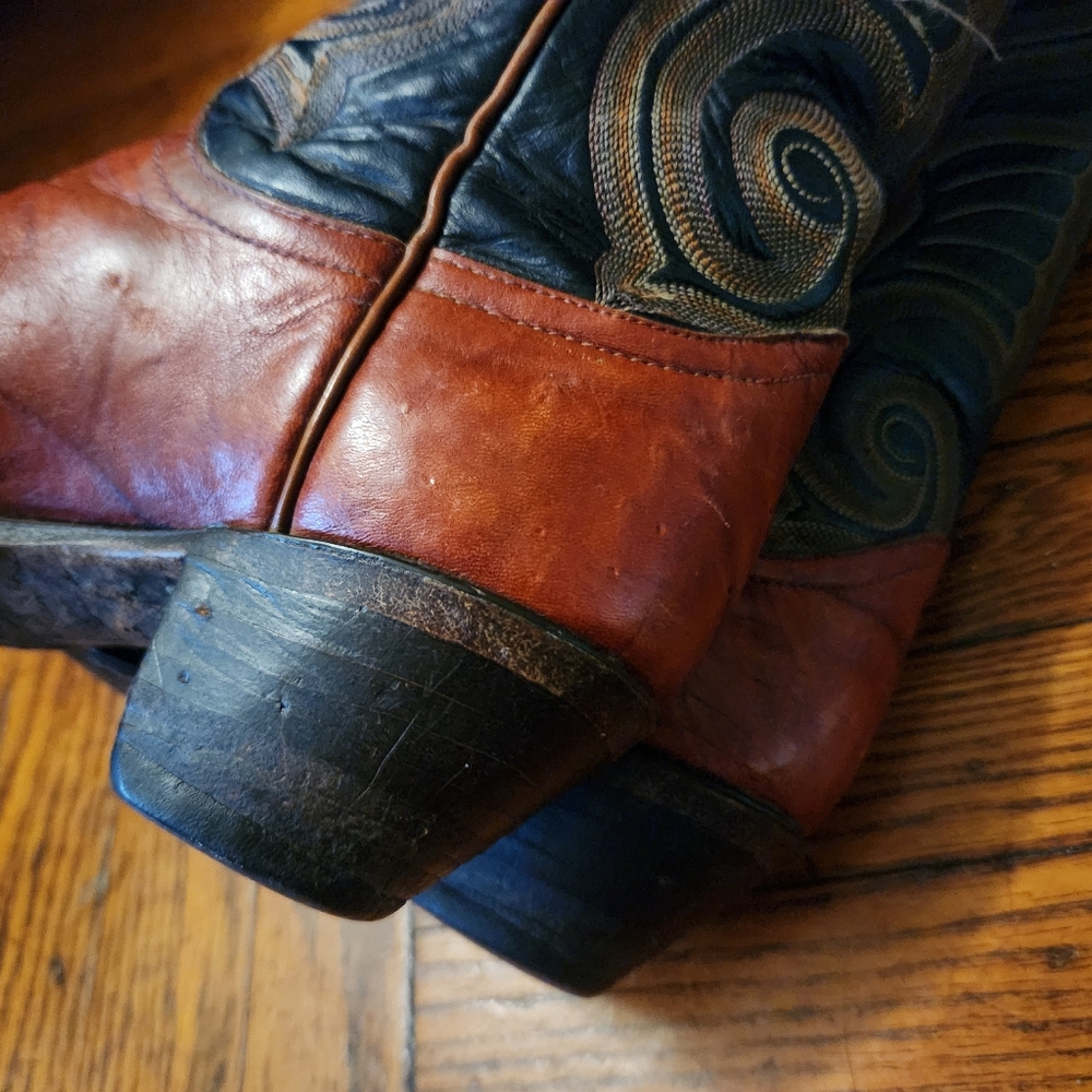 Vintage Larry Mahan Tall Cowboy Boots - Picture 9 of 12